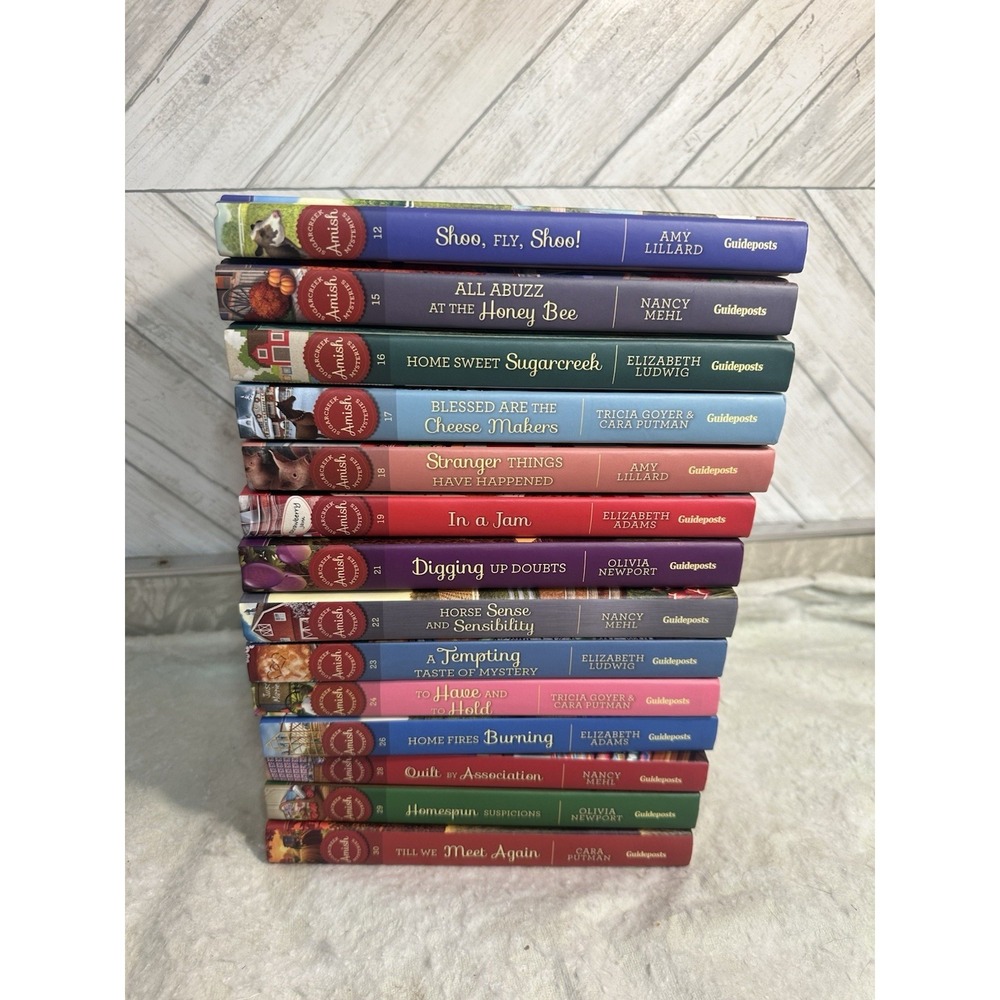 Sugarcreek Amish Mysteries 14 Book Lot Guideposts Hardcover Incomplete Set